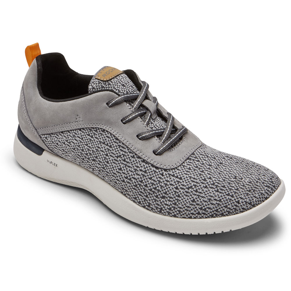 Rockport Singapore Mens Sneakers - truFLEX Fly Plain Toe Grey - LV7259481